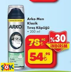 ARKO MEN KLASİK TIRAŞ KÖPÜĞÜ 200 ML ARKO MEN KLASİK TIRAŞ KÖPÜĞÜ 200 ML